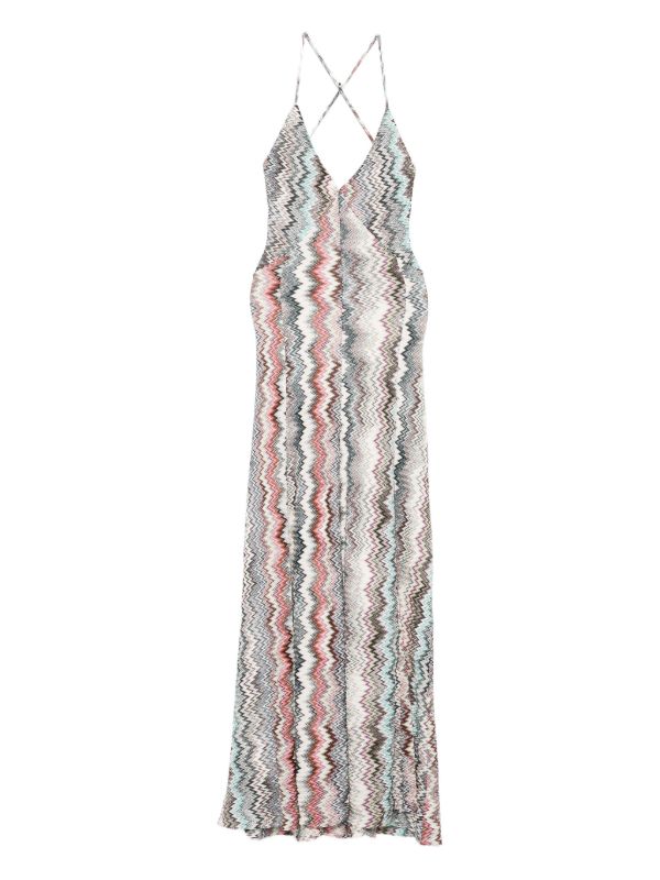 Missoni halterneck sleeveless maxi dress | Browns Day Dresses