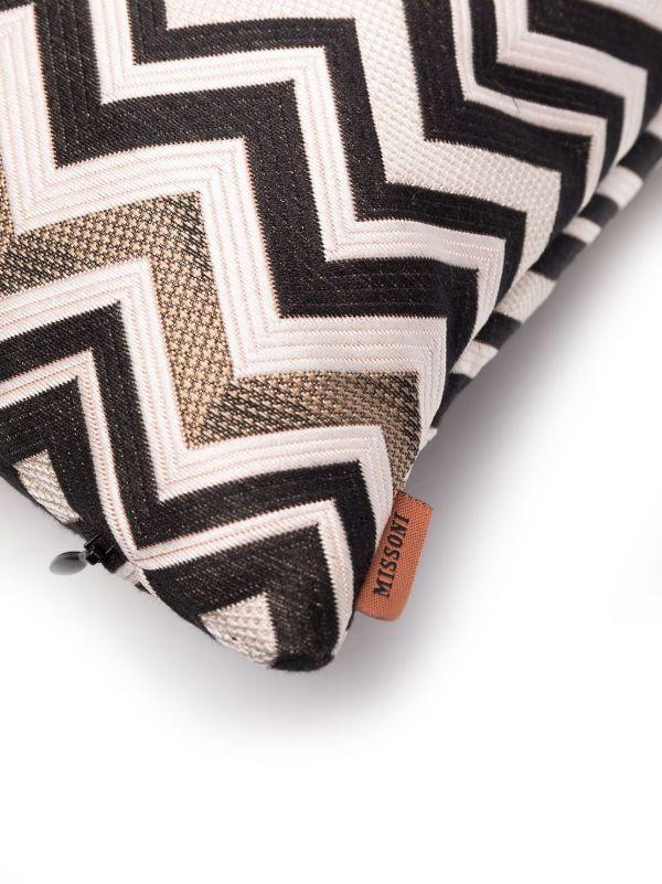Missoni Home Black Belfast Zigzag Cushion | Browns Cushions