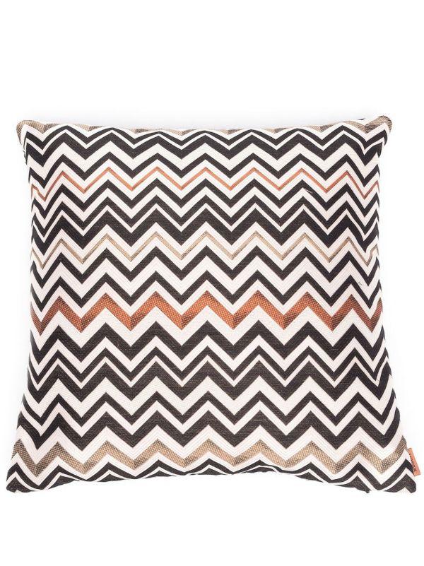 Missoni Home Black Belfast Zigzag Cushion | Browns Cushions
