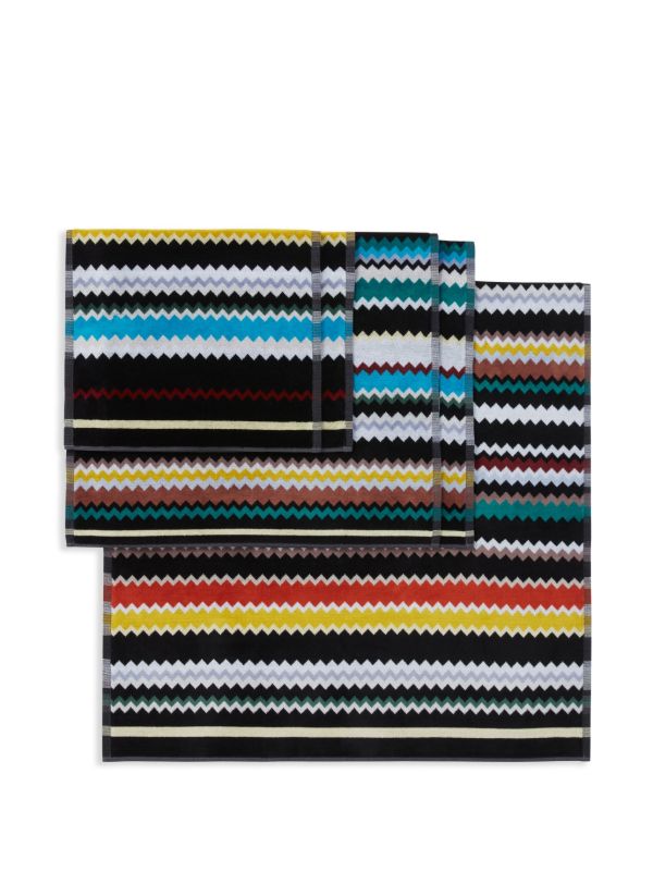 Missoni Home Black Curt Towel (Set Of Five) | Browns Towels