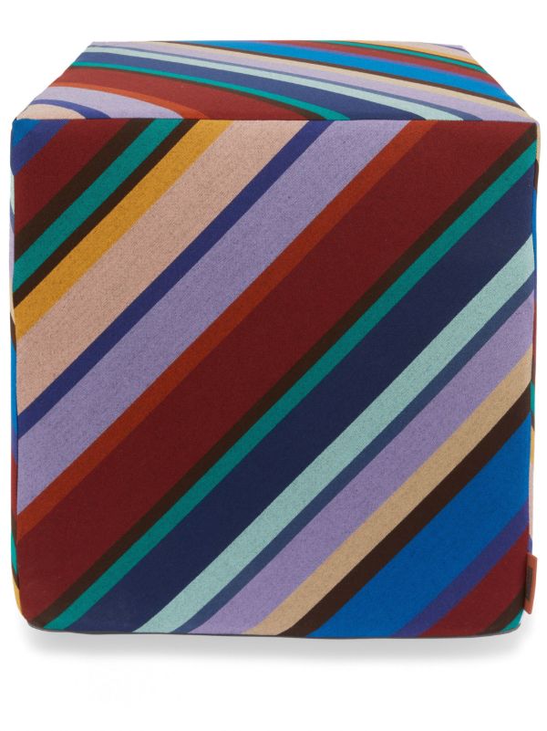 Missoni Home Blue Notturno Cube Outdoor Pouf | Browns Chairs & Stools