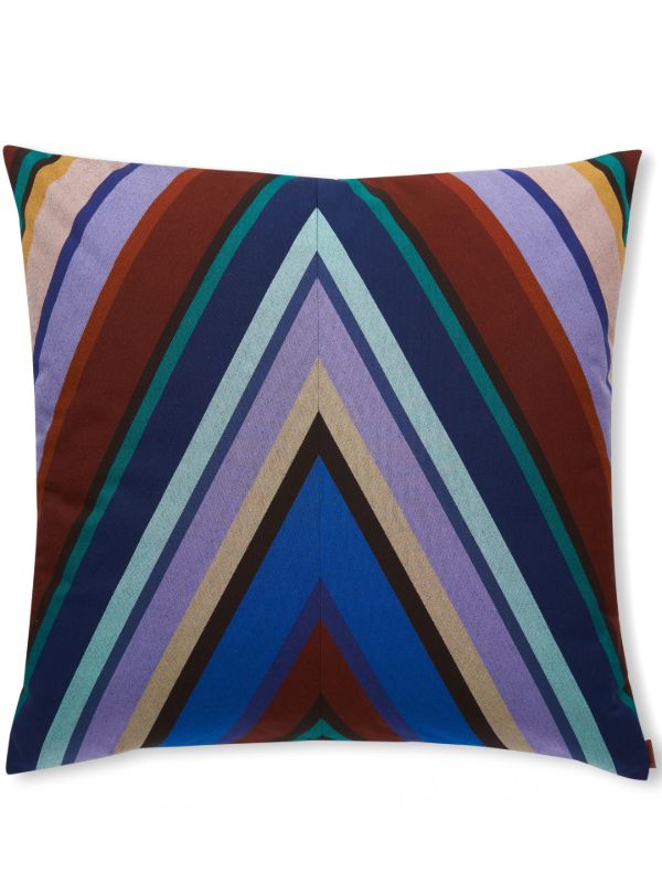 Missoni Home Blue Notturno Striped Outdoor Cushion | Browns Cushions