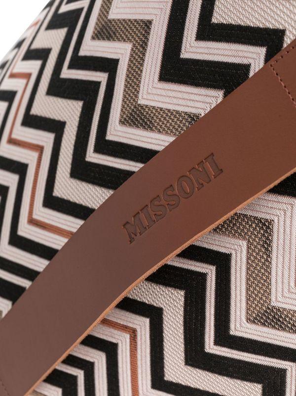 Missoni Home Brown Belfast Zigzag Pouf | Browns Chairs & Stools