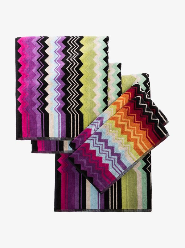 Missoni Home Giacomo cotton 5-set towel | Browns Towels