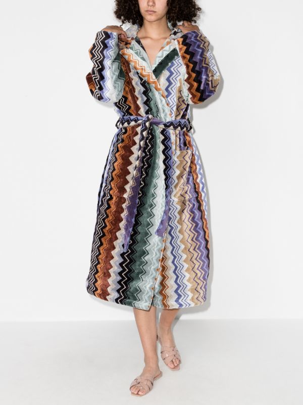 Missoni Home Giacomo Hooded Cotton Robe | Browns Dressing Gowns & Robes