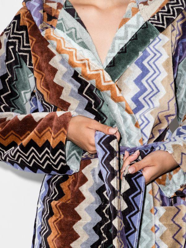 Missoni Home Giacomo Hooded Cotton Robe | Browns Dressing Gowns & Robes
