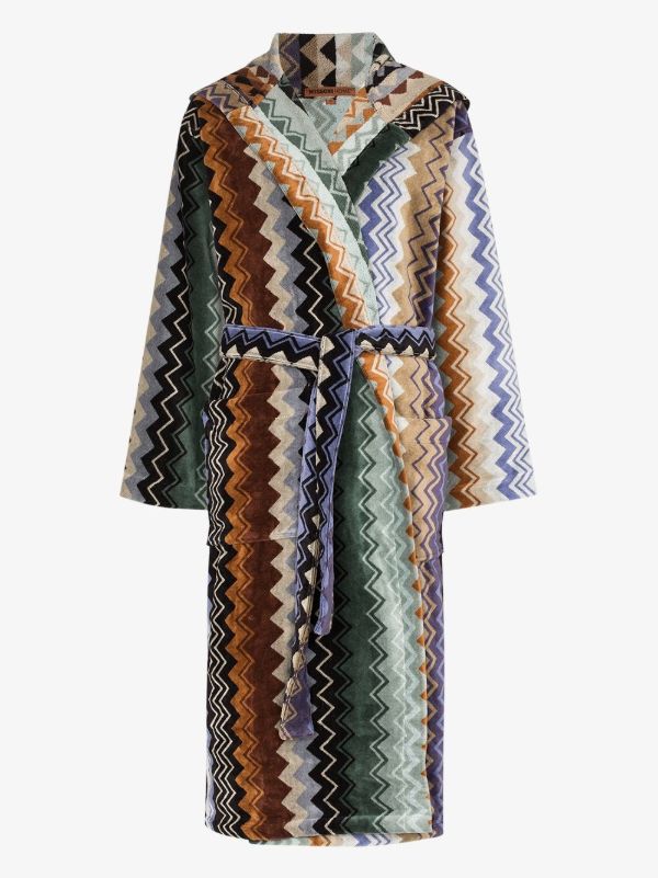 Missoni Home Giacomo Hooded Cotton Robe | Browns Dressing Gowns & Robes