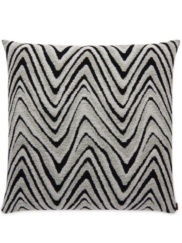 Missoni Home Grey And Black Savana Cushion 60x60cm | Browns Cushions