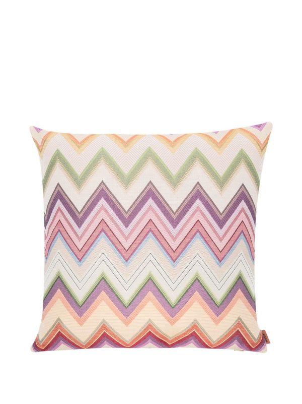 Missoni Home Multicolour Agadir Zigzag-Pattern Cushion | Browns Cushions
