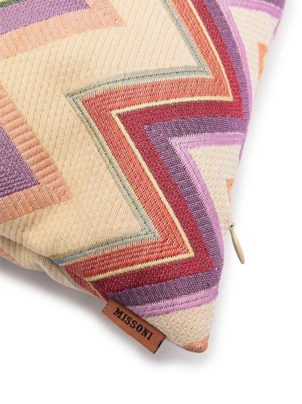 Missoni Home Multicolour Agadir Zigzag-Pattern Cushion | Browns Cushions
