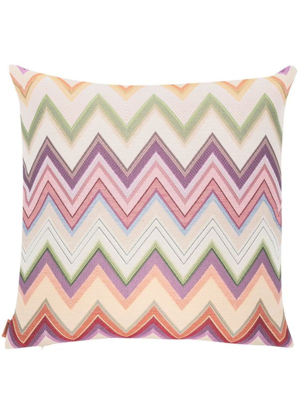 Missoni Home Multicolour Agadir Zigzag-Pattern Cushion | Browns Cushions