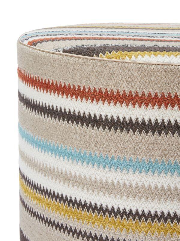 Missoni Home Multicolour Blurred Zigzag Pouf | Browns Chairs & Stools