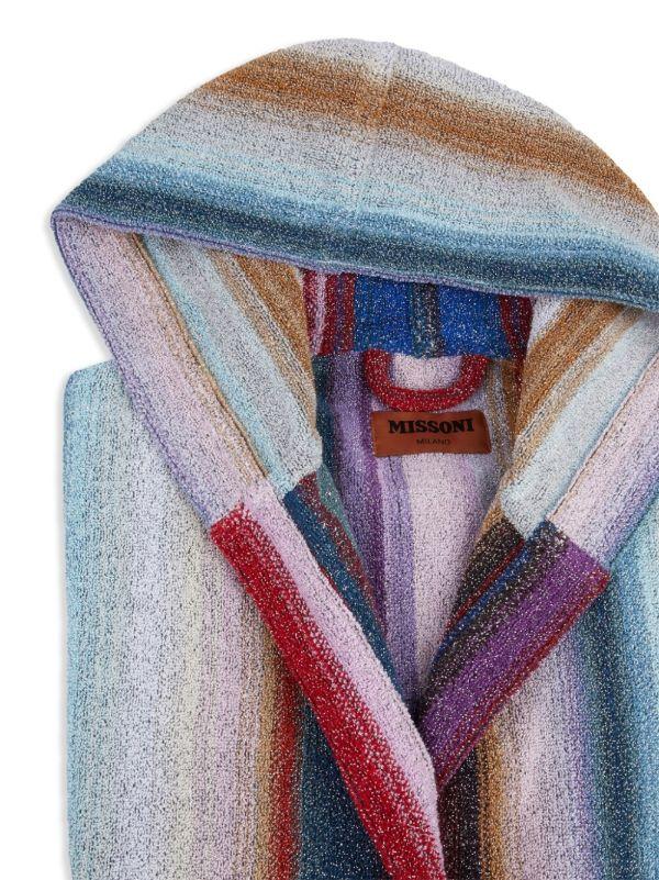 Missoni Home Multicolour Clancy Striped Bath Robe | Browns Towels