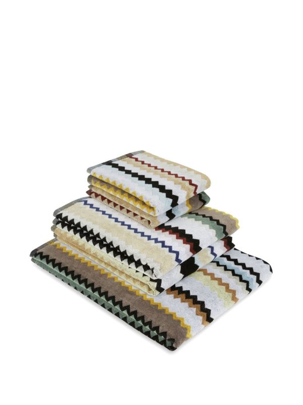 Missoni Home Multicolour Curt Zigzag Five-Piece Towel Set | Browns Towels