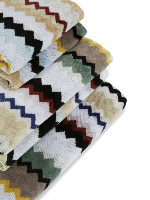 Missoni Home Multicolour Curt Zigzag Five-Piece Towel Set | Browns Towels