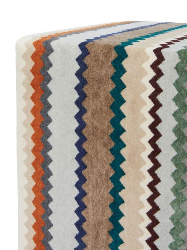 Missoni Home Multicolour Dune Zigzag Pouf | Browns Chairs & Stools