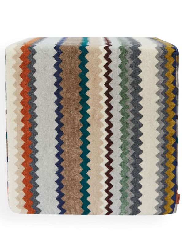 Missoni Home Multicolour Dune Zigzag Pouf | Browns Chairs & Stools