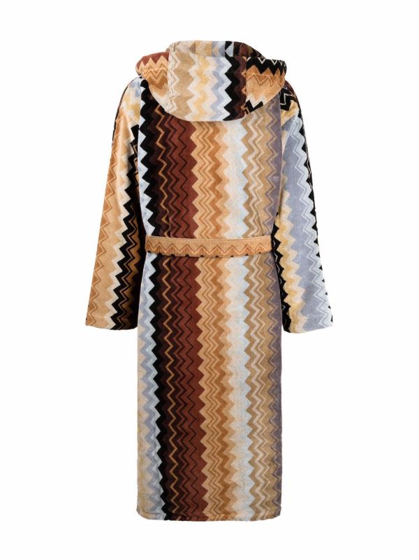 Missoni Home Multicolour Giacomo Zigzag Cotton Robe | Browns Dressing Gowns & Robes