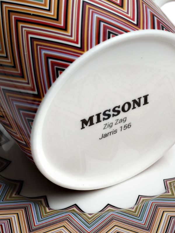 Missoni Home Multicolour Jarris Zig-Zag Porcelain Tea Set | Browns Cups & Tea Sets