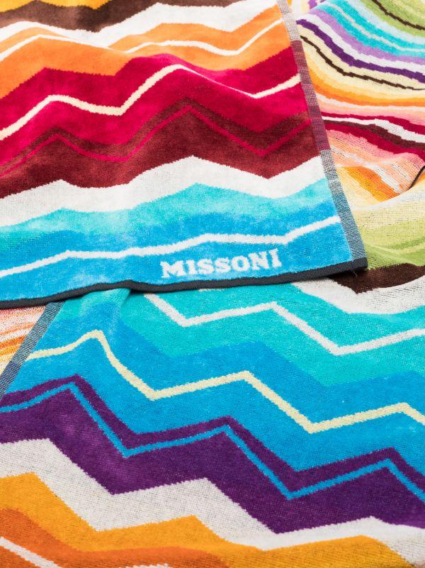 Missoni Home Multicoloured Hugo Printed Cotton Towel | Browns Towels