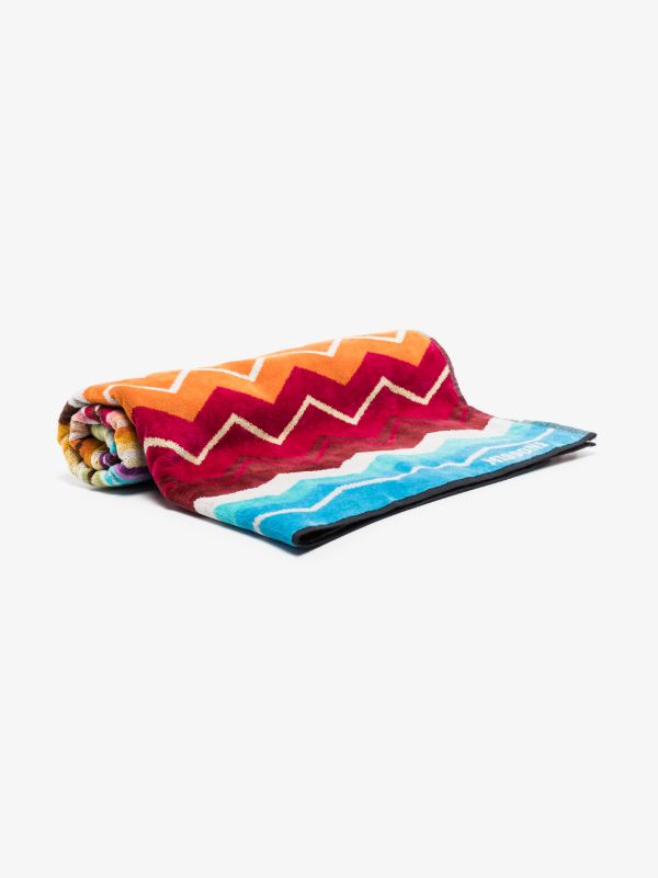 Missoni Home Multicoloured Hugo Printed Cotton Towel | Browns Towels