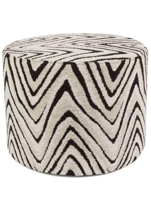 Missoni Home Neutral Savana cylindrical pouf | Browns Chairs & Stools