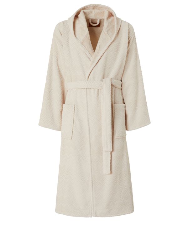 Missoni Home Neutral Zigzag Cotton Bathrobe | Browns Towels