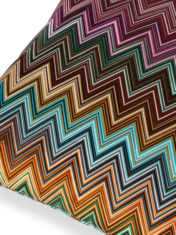 Missoni Home Pink Jarris Zigzag Cotton Cushion | Browns Cushions