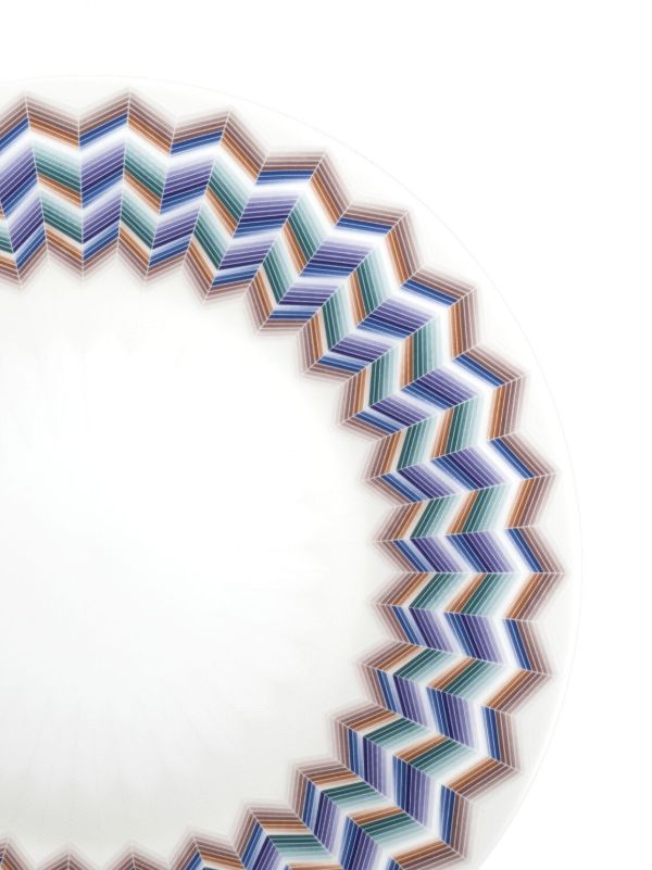 Missoni Home White Jarris Zig-Zag Charger Plate | Browns Plates & Bowls