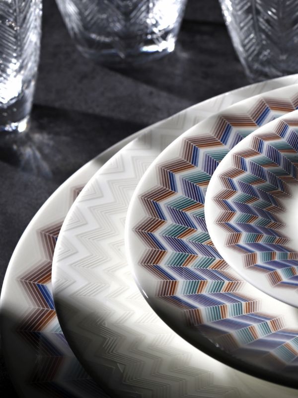 Missoni Home White Jarris Zig-Zag Charger Plate | Browns Plates & Bowls