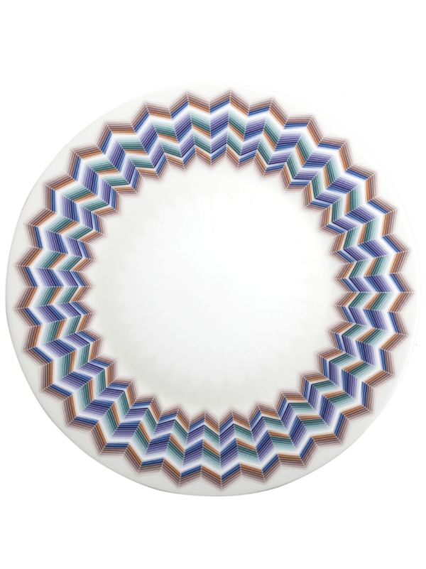 Missoni Home White Jarris Zig-Zag charger plate | Browns Plates & Bowls