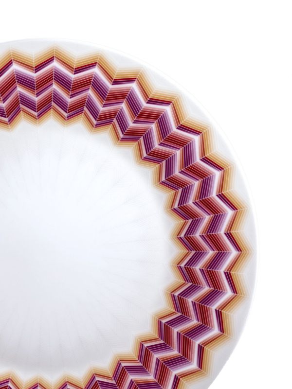Missoni Home White Jarris Zig-Zag Plate | Browns Plates & Bowls