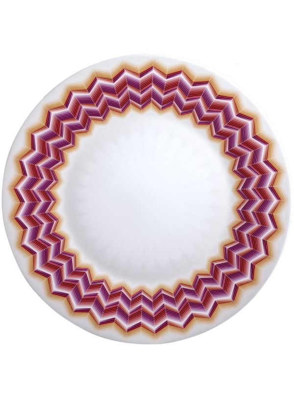 Missoni Home White Jarris Zig-Zag plate | Browns Plates & Bowls