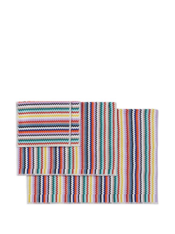 Missoni Home White Riverbero Cotton Towel (Set Of Five) | Browns Towels