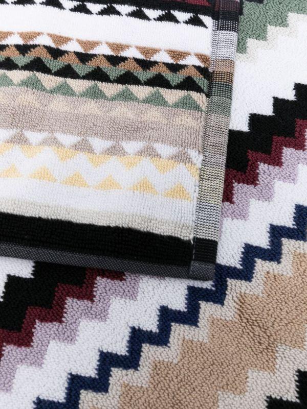 Missoni Home Zigzag-pattern Cotton Bath Mat | Browns Rugs