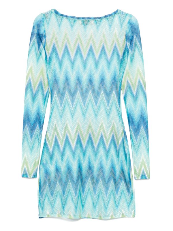 Missoni Long-sleeves Mini Dress | Browns Beach Cover-Ups
