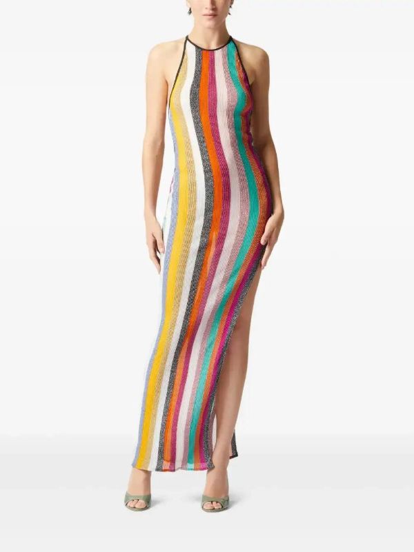 Missoni Pink Striped Knitted Dress | Browns Beach Dresses