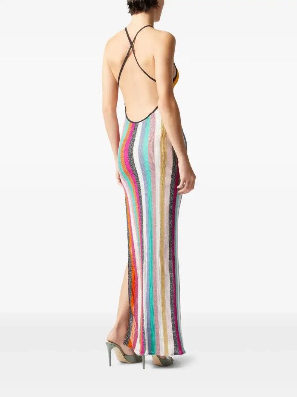 Missoni Pink Striped Knitted Dress | Browns Beach Dresses