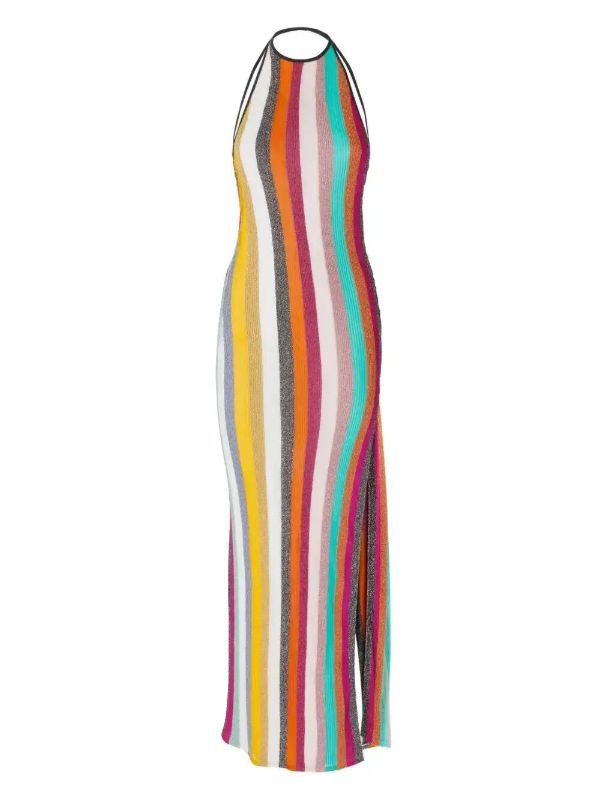 Missoni Pink Striped Knitted Dress | Browns Beach Dresses