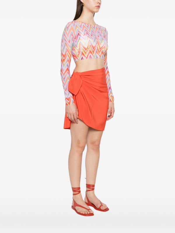 Missoni Printed Tulle Crop Top | Browns T-Shirts & Jersey Shirts