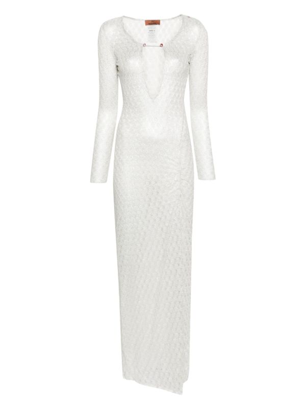 Missoni White Lace Lurex Beach Dress | Browns Beach Dresses