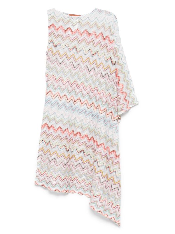 Missoni White Zigzag Crochet-Knit Beach Dress | Browns Beach Dresses