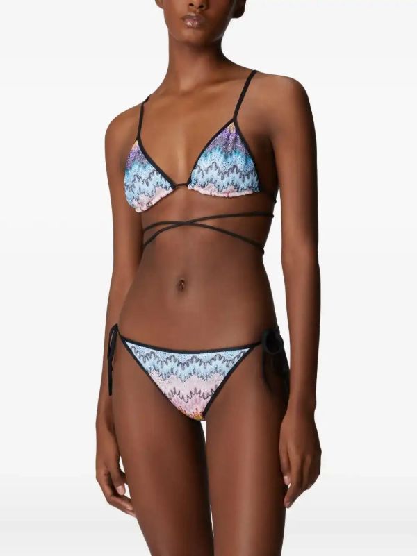 Missoni Zig Zag-pattern Bikini | Browns Bikinis
