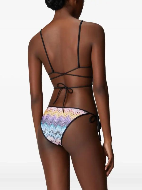 Missoni Zig Zag-pattern Bikini | Browns Bikinis