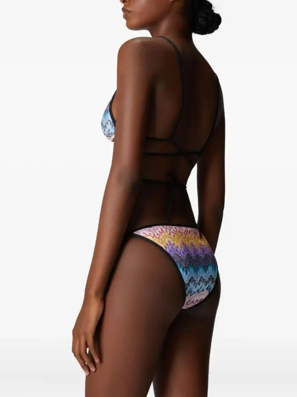 Missoni Zig Zag-pattern Bikini | Browns Bikinis