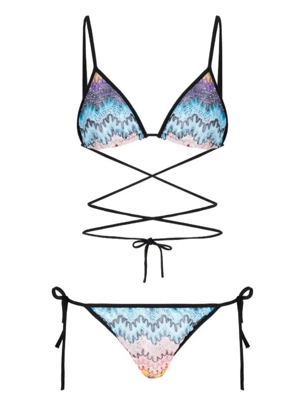 Missoni Zig Zag-pattern Bikini | Browns Bikinis