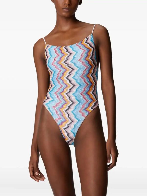 Missoni Zigzag-pattern Swimsuit | Browns One-Pieces