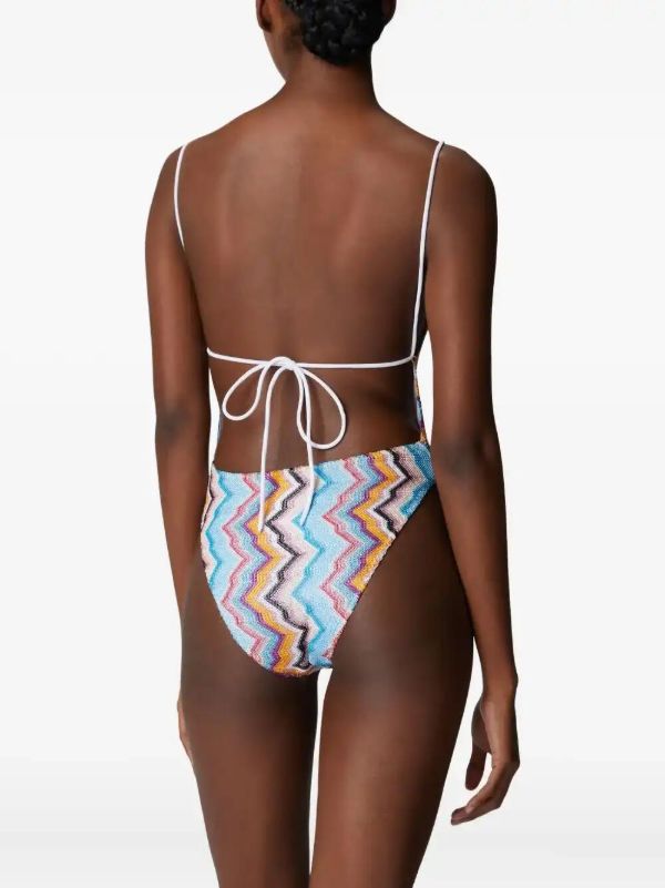 Missoni Zigzag-pattern Swimsuit | Browns One-Pieces