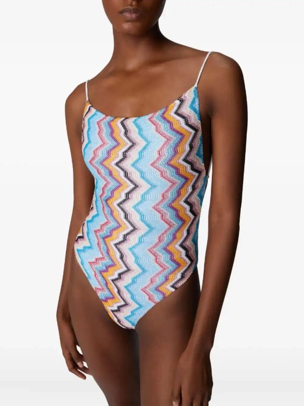 Missoni Zigzag-pattern Swimsuit | Browns One-Pieces