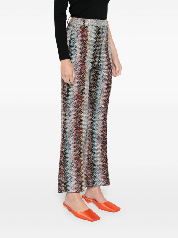 Missoni Zigzag Straight Trousers | Browns Straight-Leg Pants